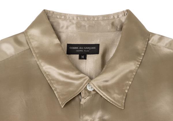 COMME des GARCONS HOMME PLUS Cupra Shiny Short Sleeve Shirt COMME des GARCONS HOMME PLUS Cupra Shiny Short Sleeve Shirt