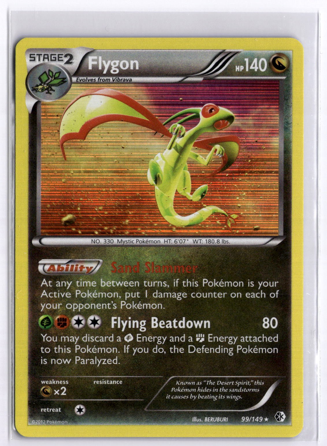 Flygon Holo Rare Boundaries Crossed 99/149 NM