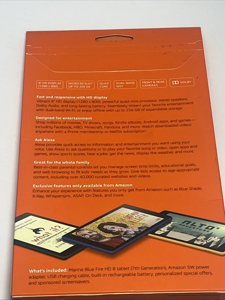 Amazon Fire HD 8 (7th Generation) 16GB, Wi-Fi, 8In - Marine Blue - Image 3 of 4