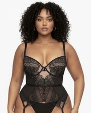 Adore Me Women  s Size 3X Naya Bustier In Jet Black