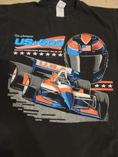 Vintage Official Inaugural Us 500 Indy Car Racing Shirt Mens Size L Read