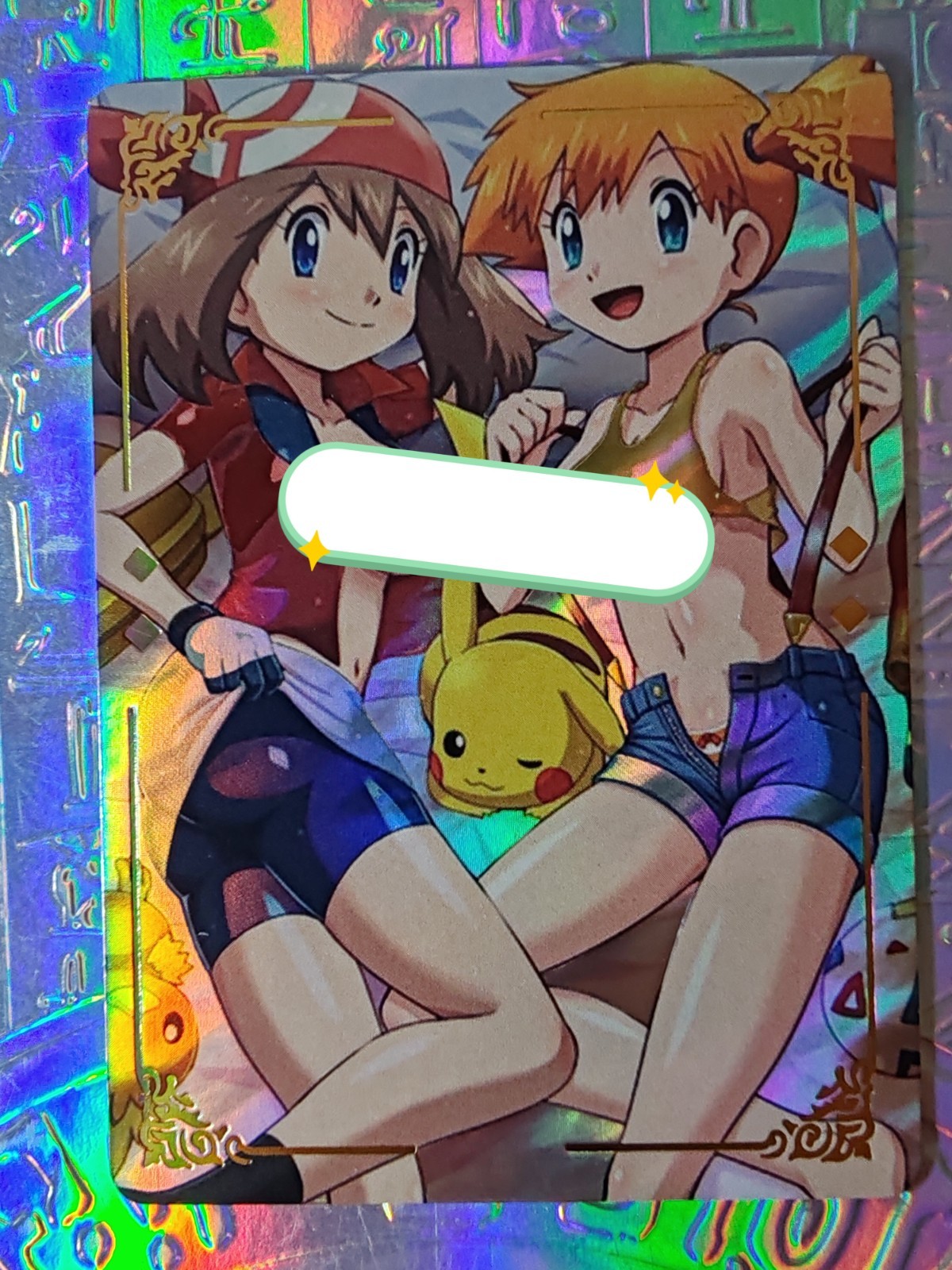 Pokemon Card Waifu Trainers Misty Serena Dawn Cynthia May Lillie Iris Hilda Pink