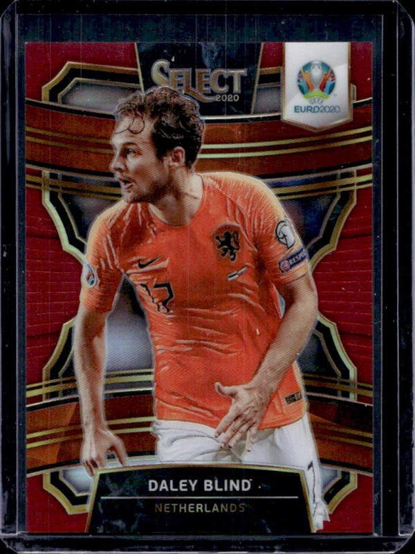2020-21 Panini Select UEFA Euro Daley Blind Maroon Prizm Terrace #/165