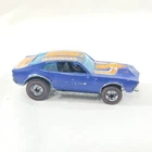 Vintage 1969 Hot Wheels Redline MIGHTY MAVERICK Blue Flying Colors - HK NICE