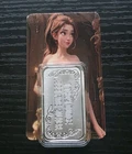 NEW! Sexy Princess Belle - 1 troy oz .999 Fine Silver Colorized Bar COA # /100