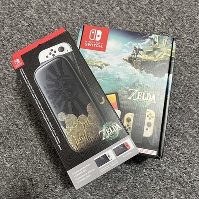 Nintendo Switch OLED Zelda Tears of the Kingdom Edition + Carrying case 