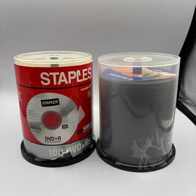 Lot of 150+ Verbatim Staples DVD-R 16X 4.7GB 120 Min Spindle