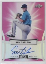2017 Leaf Metal Draft Pink 2/10 Sam Carlson #BA-SC1 Auto y8h
