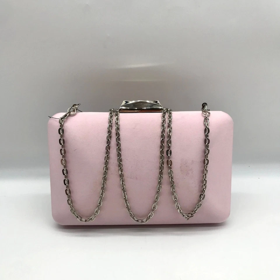 Bolso sin asas I.N.C International Concepts marco de cristal satinado madera de perro rosa Foto 2 de 4