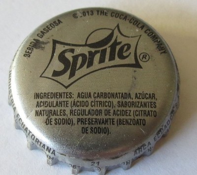 Ecuador    Sprite    kronkorken, caps , capsule chapas