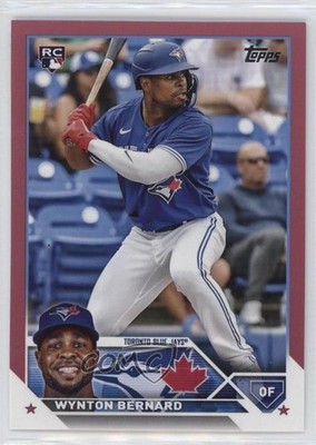 2023 Topps Update Mother's Day Hot Pink /50 Wynton Bernard #US293 Rookie RC m4h