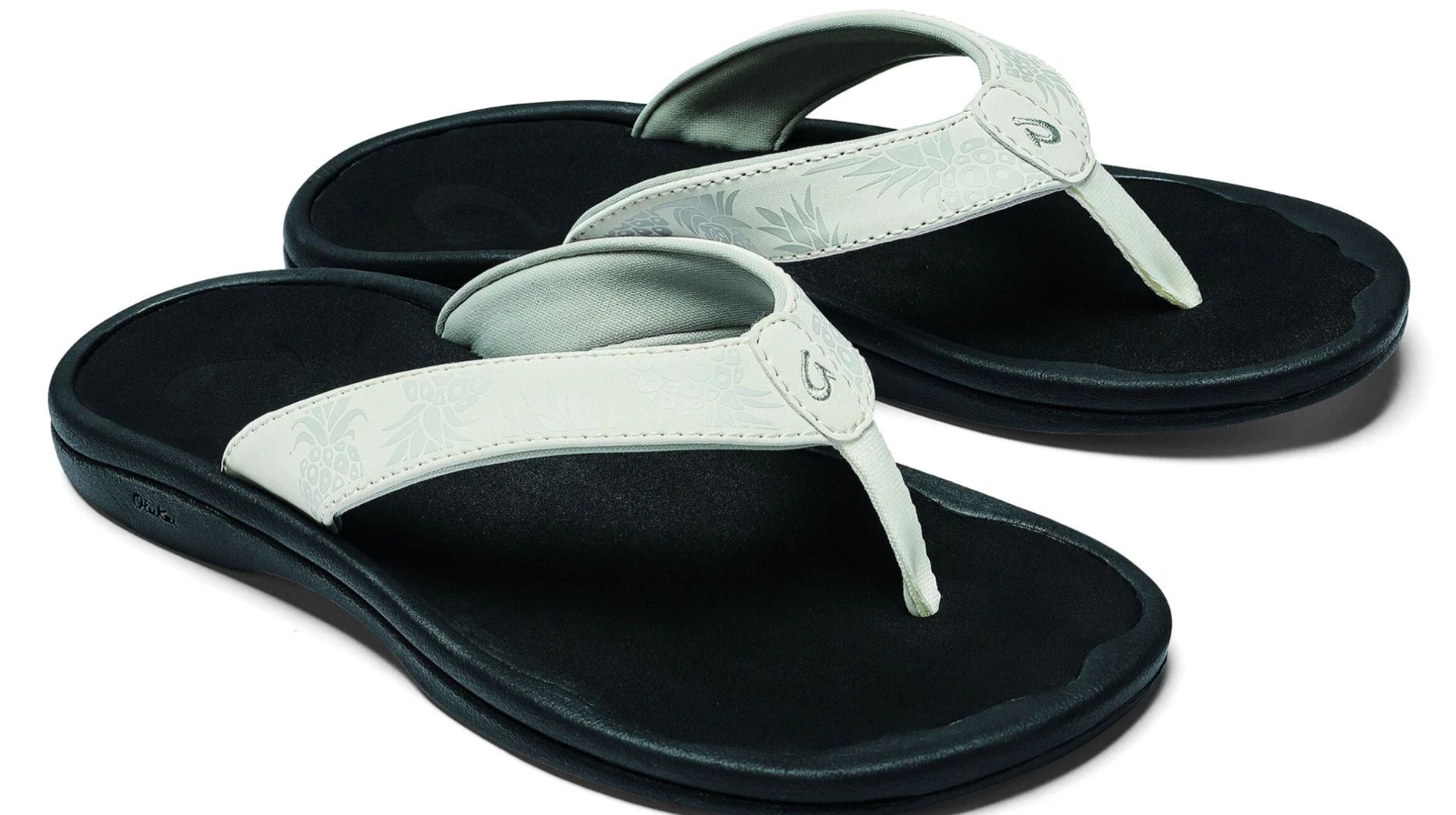 NWT Women Olukai Ohana Sandal Swell Hua Light Green Flip Flops Beach Travel Shoe