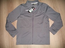 NWT 54 BOYS SIZE L YLG UNDER ARMOUR GRAY LOOSE JACKET 1225