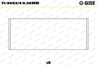 Pleuellager Glyco 71 5053 4 030MM FÜR CitroËN DS Passend FÜR Fiat Lancia