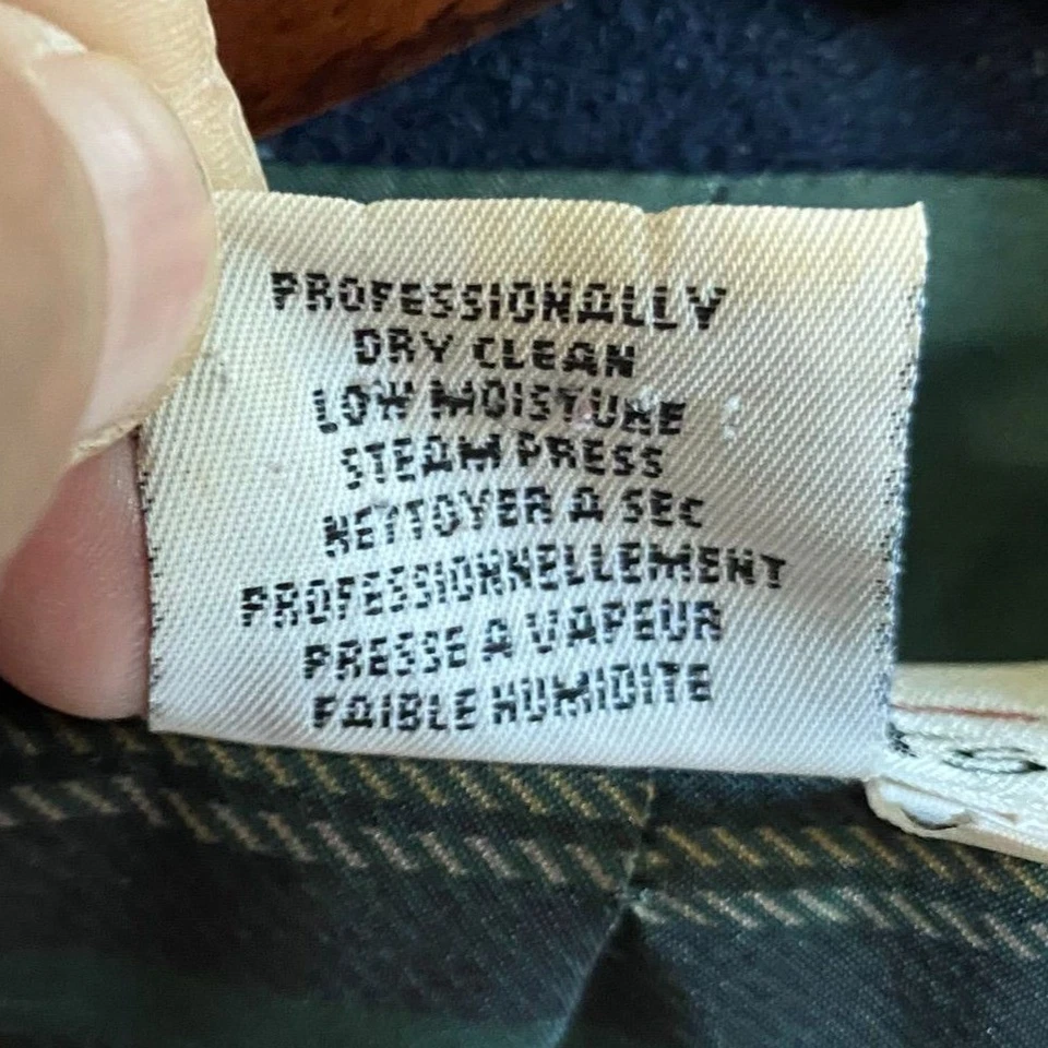 Chaqueta blazer para mujer Talbots grande azul marino mezcla de lana ropa de trabajo de tres botones Foto 4 de 4