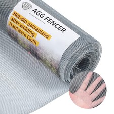 16in x 10ft Hardware Cloth 1/8 inch 27Ga Hot Dipped Galvanized After Welding,...