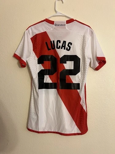 River Plate 23/24 Home Jersey Custom “Lucas 22” NWT Small