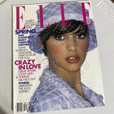 Elle Fashion Magazine February 1994 Patricia Hartmann Lauren Hutton READ DESC!