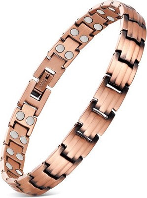 Feraco Copper Bracelets for Women, 2X Ultra Strength Magnetic Bracelet with 3500