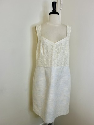 Kay Unger White Lace Cocktail Dress Size 16 | eBay