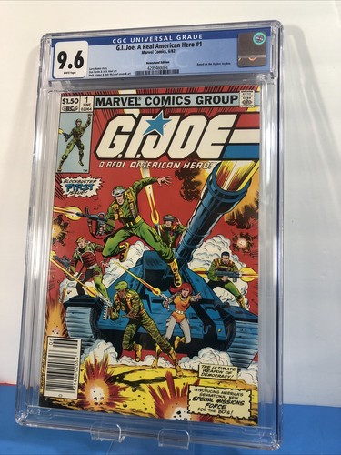 G.I. Joe A Real American Hero #1 CGC 9.6 Newsstand Incredible Looking Book! 1982