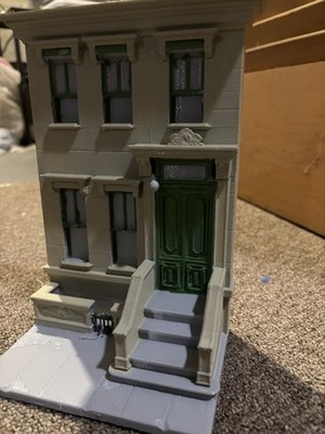 Sesame Street Custom Super7 Style Scale Diorama 123 Brownstone Stoop