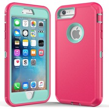Funda de teléfono para Apple iPhone 6S [resistente] Resistente 3 en 1 Cubierta resistente a prueba de golpes