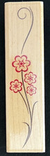 Hero Arts Rubber Stamps Flowers with Swirl Border