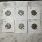 Buffalo Nickel Lot 1930, 1935, 1935 S, 1936, 1936D, 1936 S