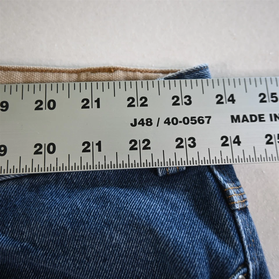 Lot 3 Duluth 48x28 86069B Relaxed Medium 100% Cotton Denim Mens Jeans - Image 3 of 4