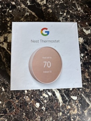 Google Nest Thermostat - Programmable Wifi Thermostat - Sand - GA02082-US - New