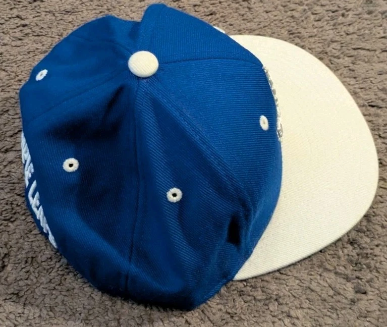 Zephyr 32/5 NHL Toronto Maple Leafs Wool Blend Blue Fitted Hat 7 1/4 - Image 4 of 4