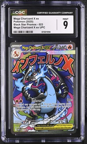 CGC 9 Mega Charizard X ex 023 Ultra Premium Coll. Black Star Promo Pokemon Card