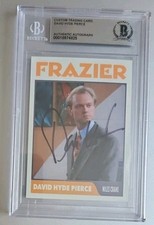 David Hyde Pierce Custom Signed Card - Niles Crane In Frazier - Beckett
