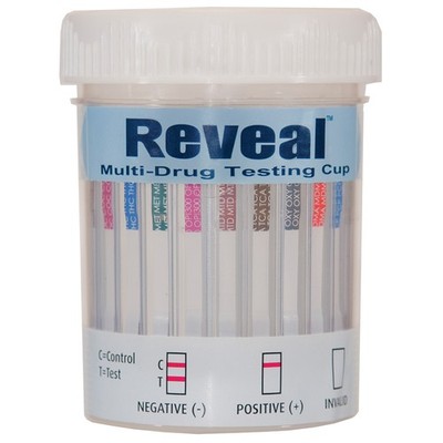 REVEAL URINE DRUG SCREEN CUP, 12 PANEL, CLIA WAVED