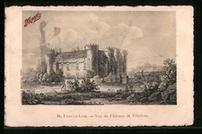 CPA Villebon, Vue du Chateau 