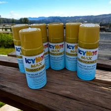 6 of Icy Hot Max Lidocaine Pain Relief Spray Plus Menthol 4oz ea 8/2026+New