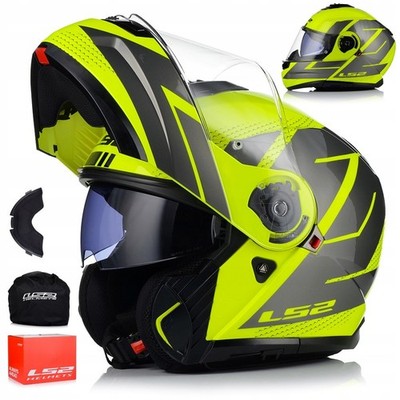 Klapphelm | LS2 FF908 STROBE II | Helm Flip Up Rollerhelm Motorradhelm ECER 2206