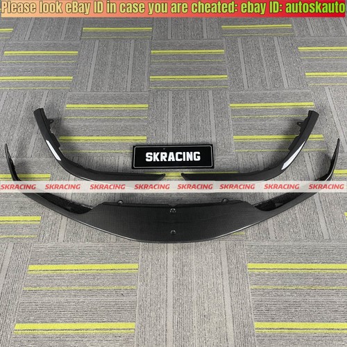For Ferrari SF90 Dry Carbon Fiber Front Rear Lip Side Skirts Spoiler Wing Kits - Picture 89 of 104