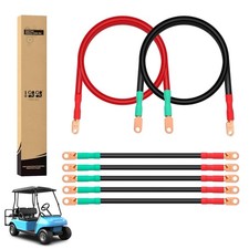 10L0L 3 AWG Golf Cart Heavy Duty Battery Cables for 48V Club Car DS Precedent