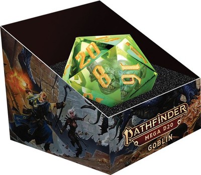 MET10902 Fanroll Pathfinder: Dice: 55mm Goblin Mammoth d20