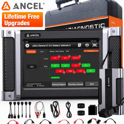 ANCEL HD8000 Heavy Duty Truck Scanner Bidirectional Diesel DPF Regen Scan Tool