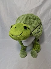 NEW Dollibu Plush Green TURTLE Hat Cap With Ear Flaps Super Soft And Warm,