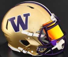 WASHINGTON HUSKIES NCAA Riddell Speed Full Size AUTHENTIC Football Helmet