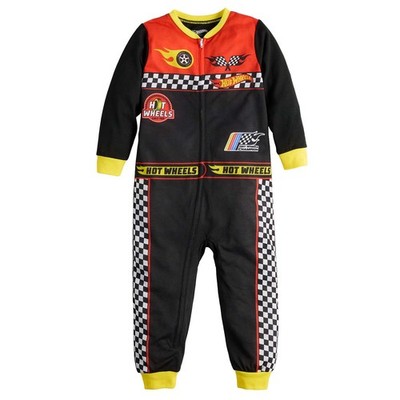 Hot Wheels One Piece Pajama Union Suit Halloween Costume Toddler Sleeper 2 3 4 5