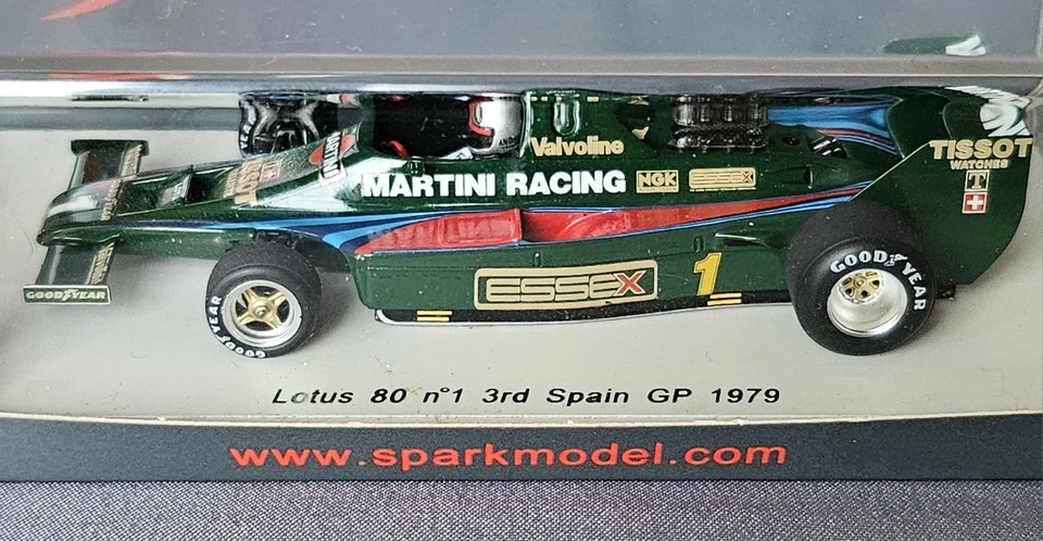 SPARK LOTUS 80 NO. 1  3rd IN THE SPANISH GRAND PRIX OF 1979 1/43 SCALE MIB - Image 2 of 4