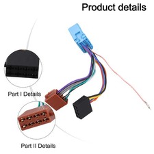 ISO Adapter Cable for Vehicle Audio Wiring For Honda and For Suzuki Models