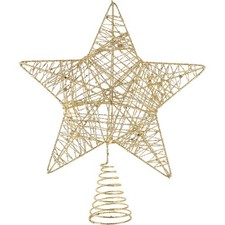 Christmas Tree Star Silver Treetop Ornament Decorations for Topper