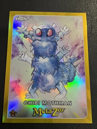 MetaZoo Topps Chrome Gold Refractor Chibi Mothman /50