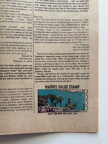 Conan the Barbarian #59 (1976) FN+ range 1 centerfold staple detached - Picture 5 of 6